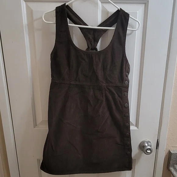 american eagle brown corduroy dress Suspender Dress main image 0